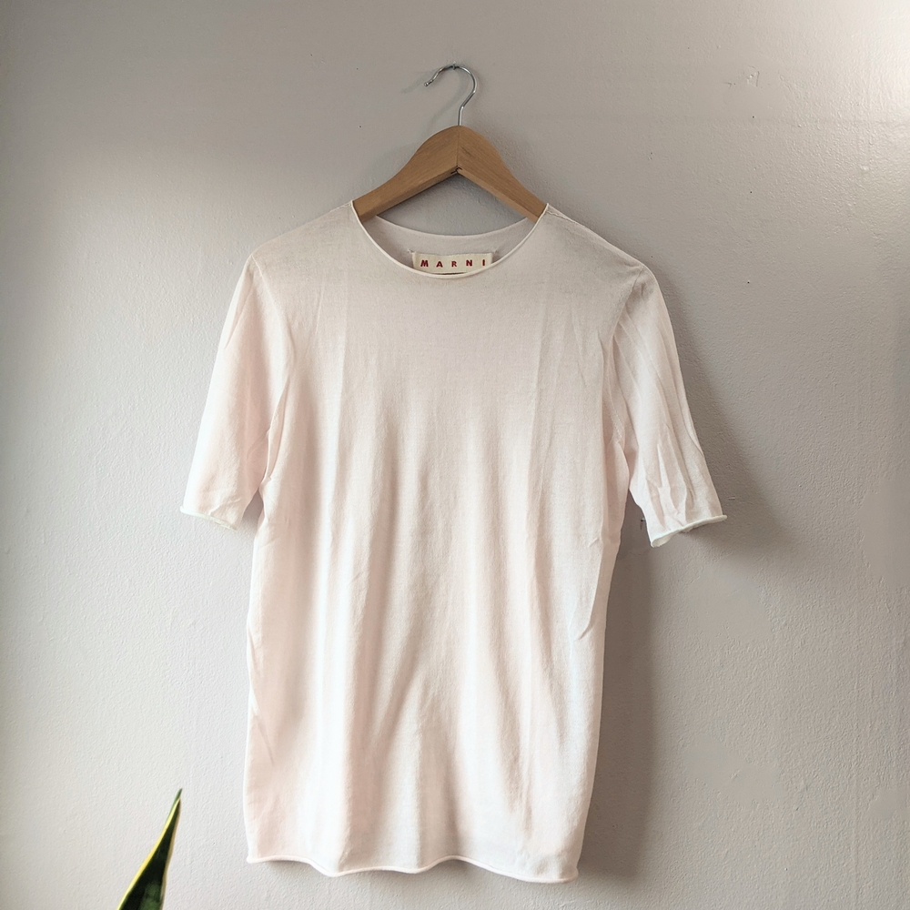 MARNI Baby Pink Knit Tee